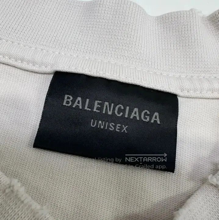 Balenciaga Balenciaga SS24 Distressed White Graphic T. Size US XS / EU 42 / 0 - 1 Thumbnail