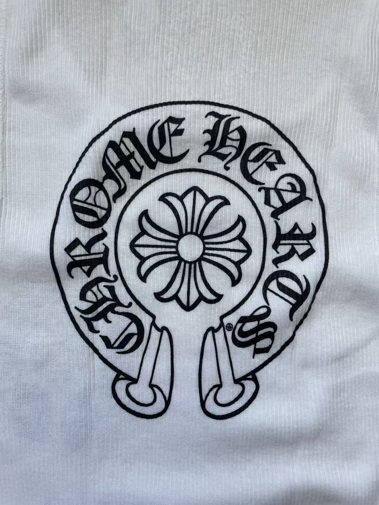 Chrome Hearts Chrome Hearts Horseshoe Logo White Tank Top Size L / US 10 / IT 46 - 4 Thumbnail