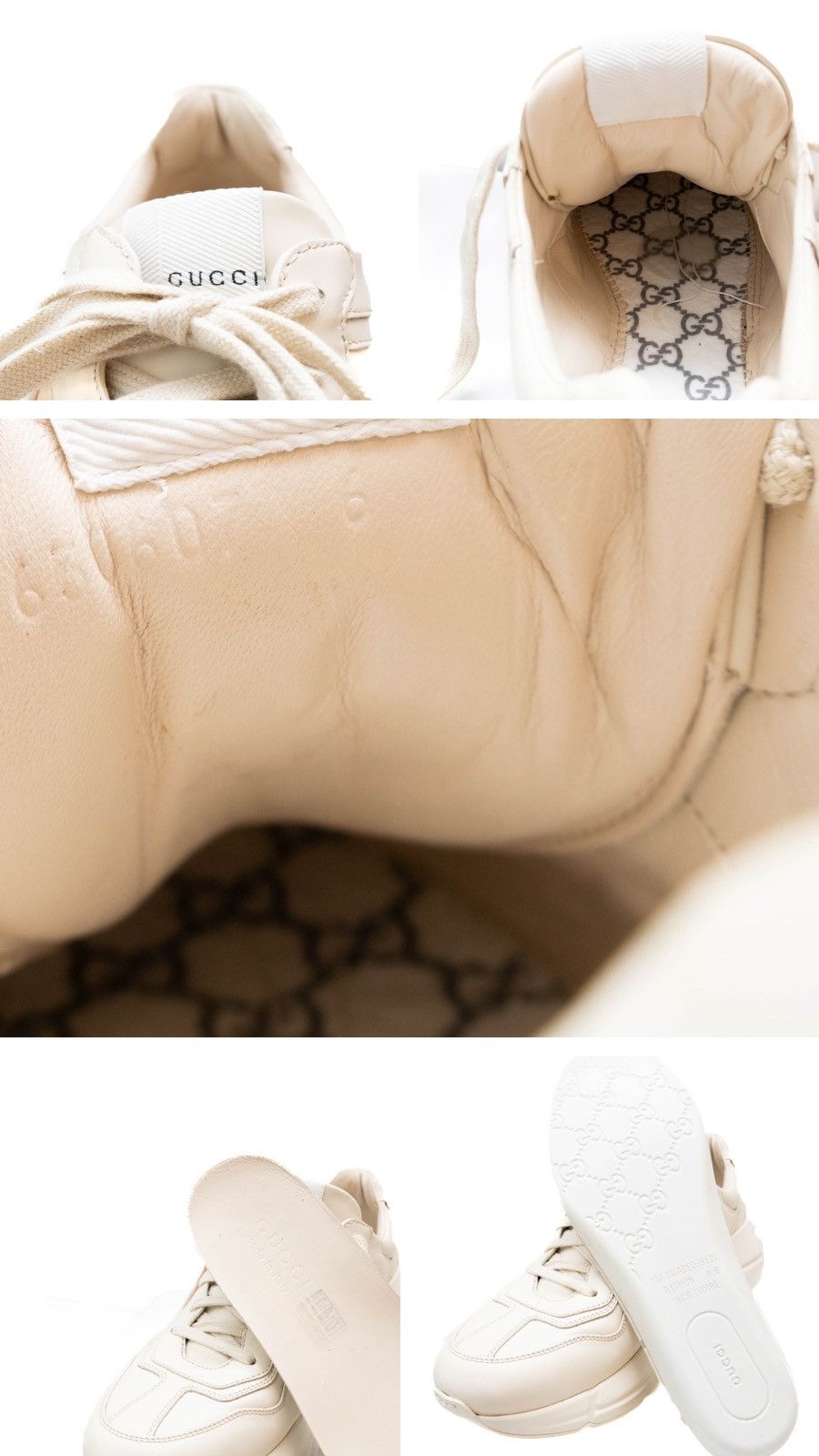 Gucci Gucci Rhyton Interlocking Disk Leather Sneakers Wmns Sz8.5US Size US 8.5 / IT 38.5 - 12 Thumbnail