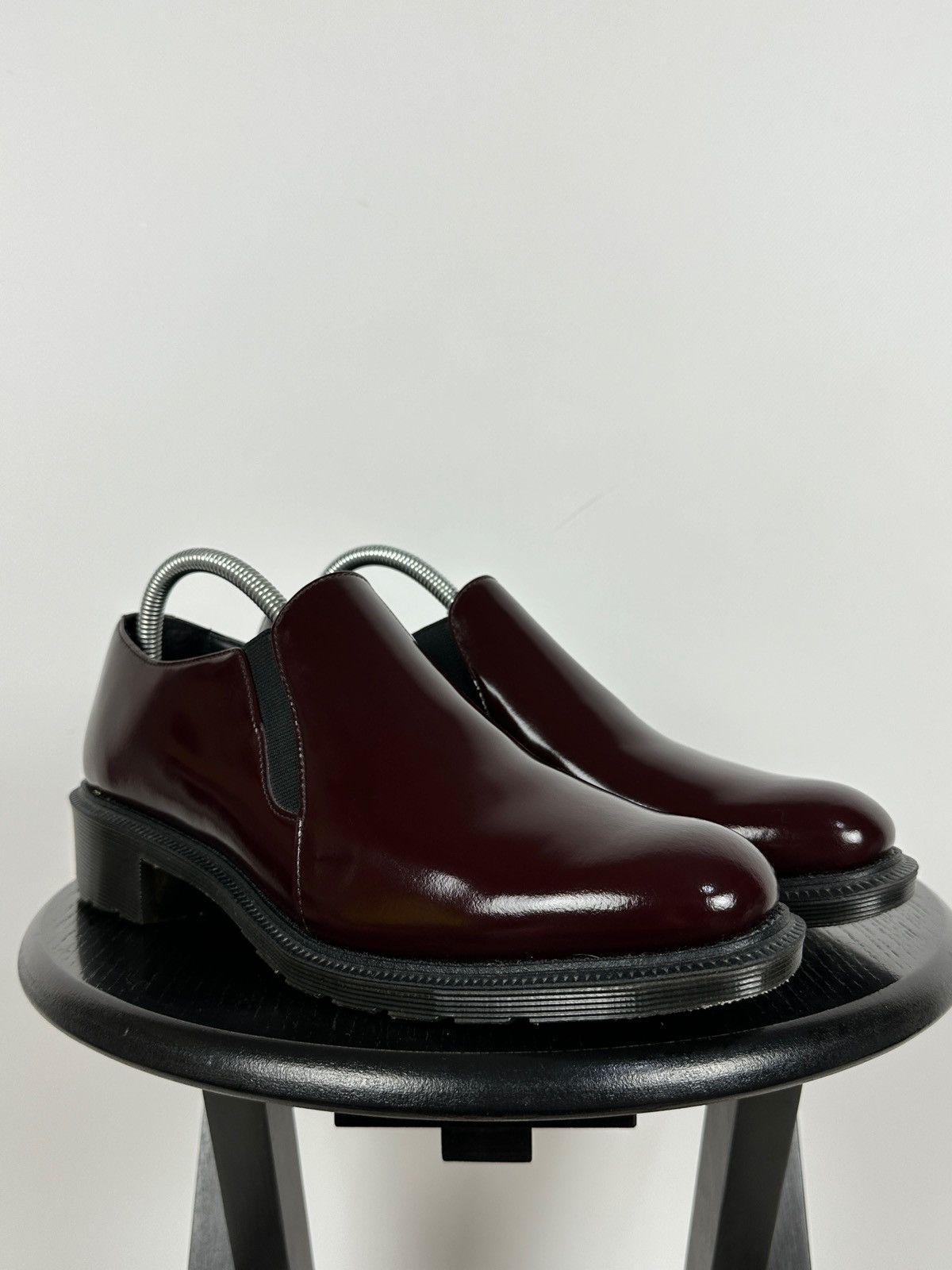 Dr. Martens Dr. Martens Rosyna Burgundy Polished Smooth Leather Loafers Size US 10.5 / IT 40.5 - 11 Thumbnail