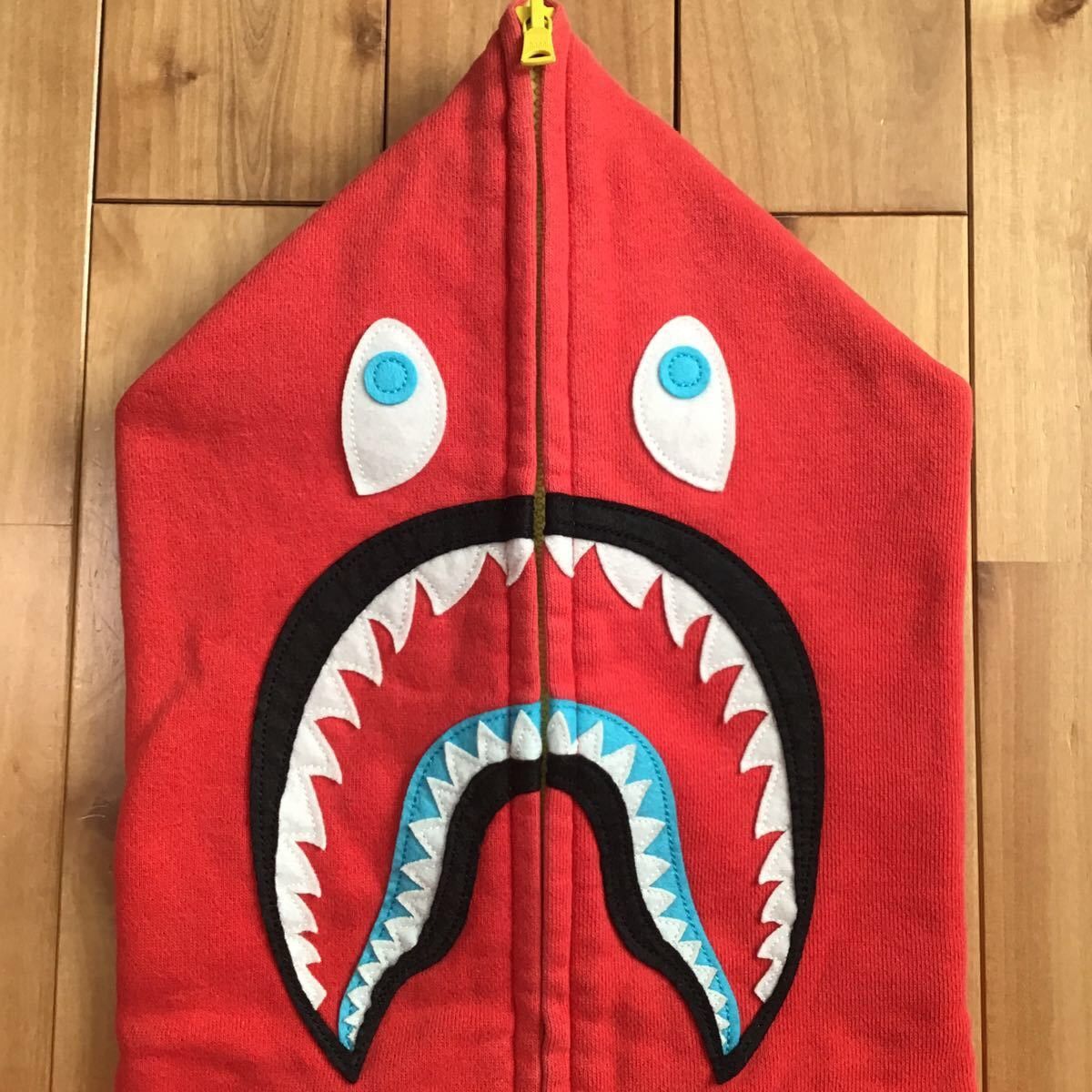 Bape × Nigo 2010 BAPE Neon shark full zip hoodie red a bathing ape NIGO Size US S / EU 44-46 / 1 - 3 Thumbnail