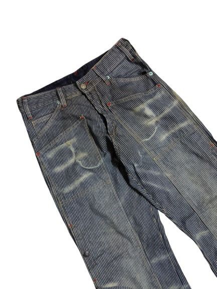 PPFM PPFM Double Knee Hickory Stripe Washed Pants Size US 29 - 3 Thumbnail
