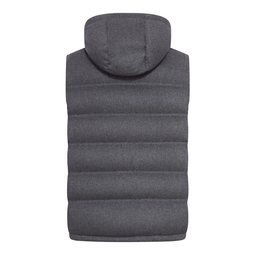 Brunello Cucinelli BRUNELLO CUCINELLI Gray Panama Wool Vest New & Authentic (Me Size US XL / EU 56 / 4 - 2 Thumbnail