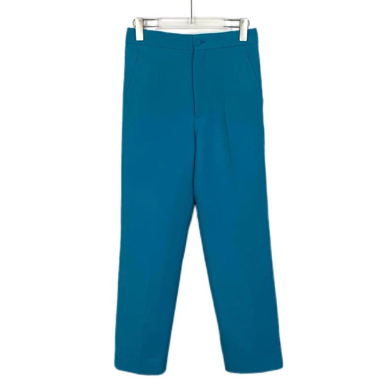 Gucci Gucci Blue mulberry silk casual suit trousers 2502-Nextarro Size 26" / US 2 / IT 38 - 1 Thumbnail