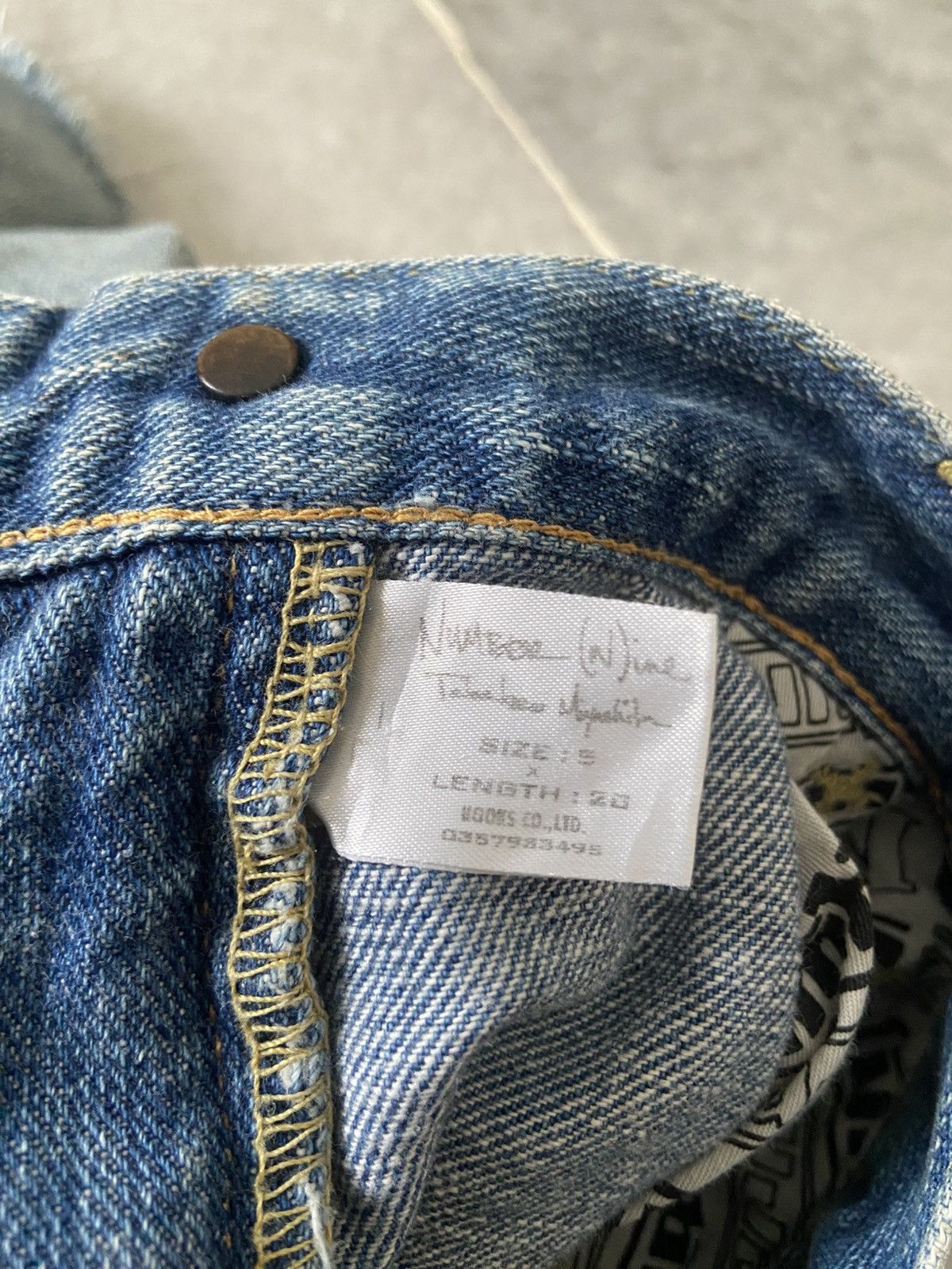 Number (N)ine SS04 Dream Baby Dream Pain denim Shorts Size US 32 / EU 48 - 9 Thumbnail