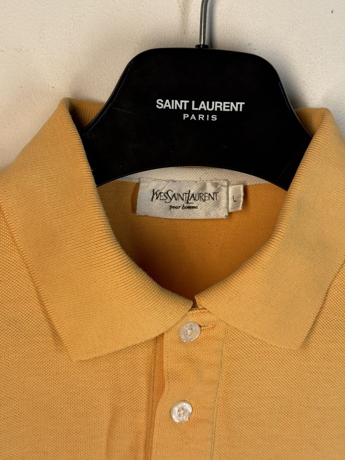 Yves Saint Laurent Peach YSL Polo Shirt Orange YSL Shirt Summer YSL Tee Size US L / EU 52-54 / 3 - 5 Thumbnail