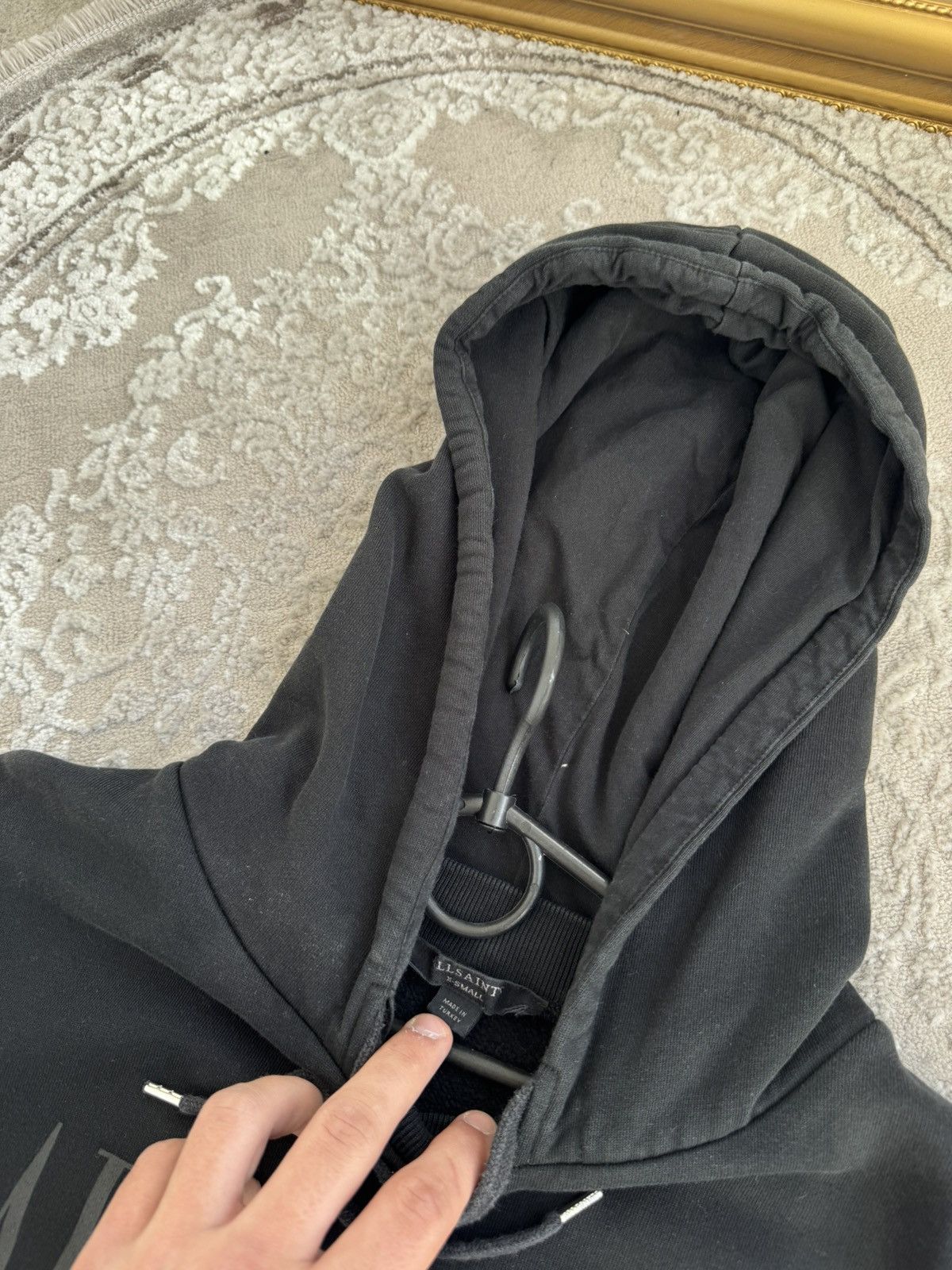 Allsaints Vintage Allsaints Big Logo Hoodie Avant-garde Y2K Size US XS / EU 42 / 0 - 5 Thumbnail