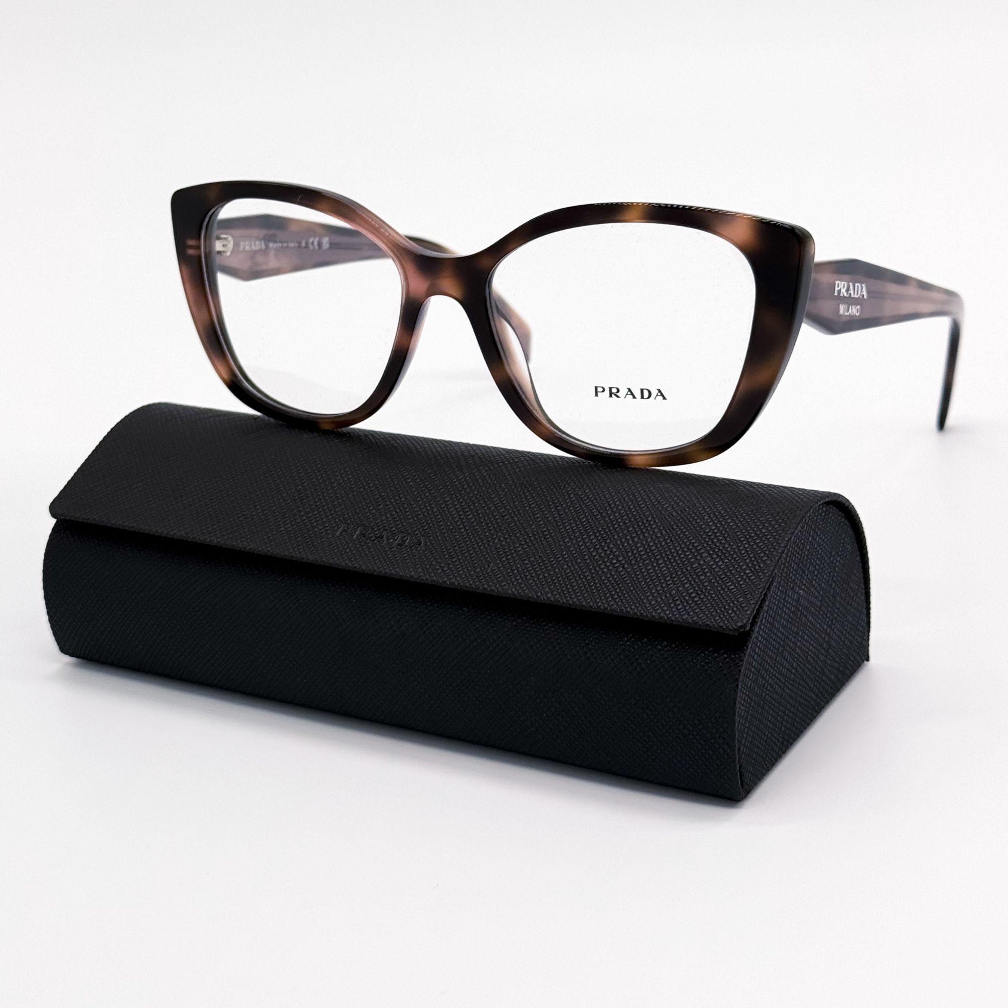 Prada NEW PRADA EYEGLASSES PRB04V 23A1O1 HAVANA WOMEN PR B04V 23A1 Size ONE SIZE - 1 Thumbnail