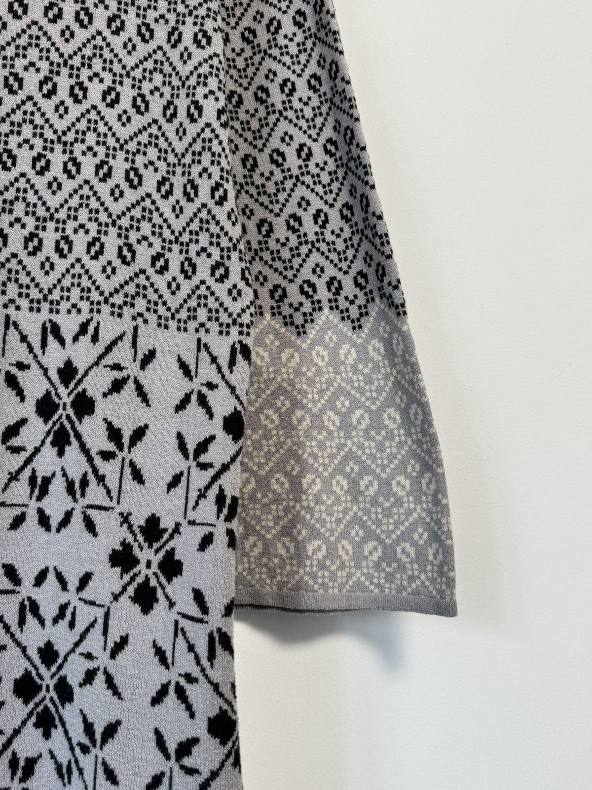 Gudrun Sjoden Gudrun Sjoden Knitted Cotton All Over Printed Midi Dress Size XL / US 12-14 / IT 48-50 - 4 Thumbnail