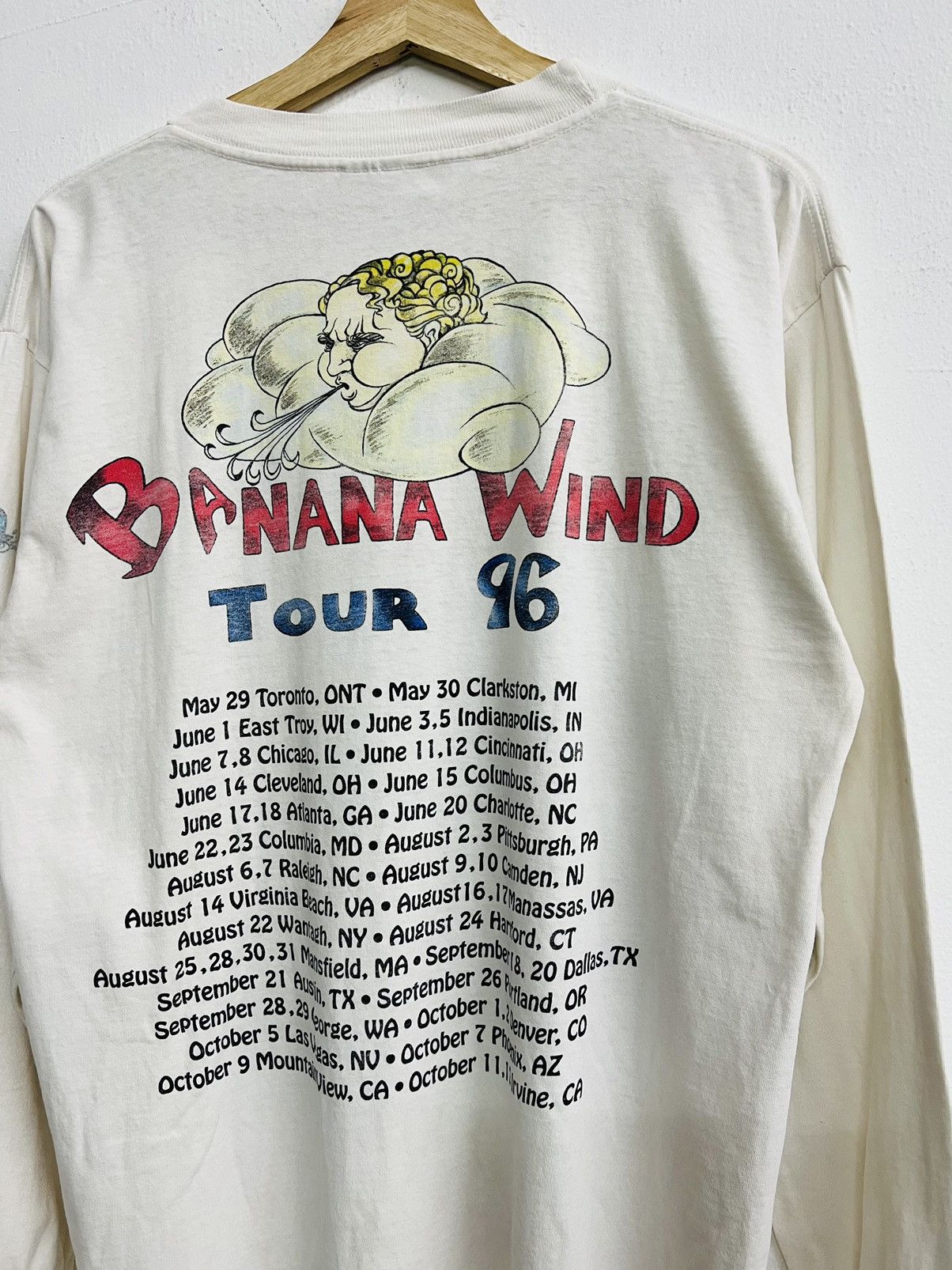 Band Tees × Nike × Vintage VINTAGE JIMMY BUFFET 1996 BANANA WIND TOUR TEE Size US L / EU 52-54 / 3 - 9 Thumbnail