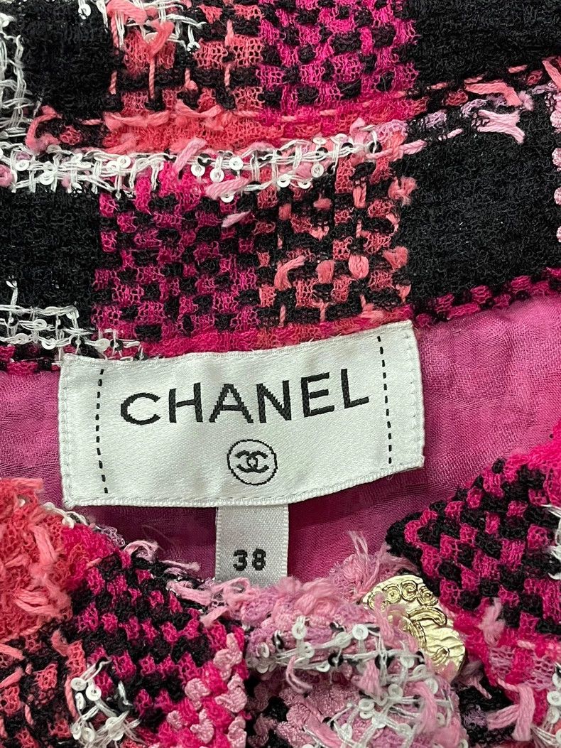 Chanel chanel Series pink tweed plaid short Size XS / US 0-2 / IT 36-38 - 4 Thumbnail
