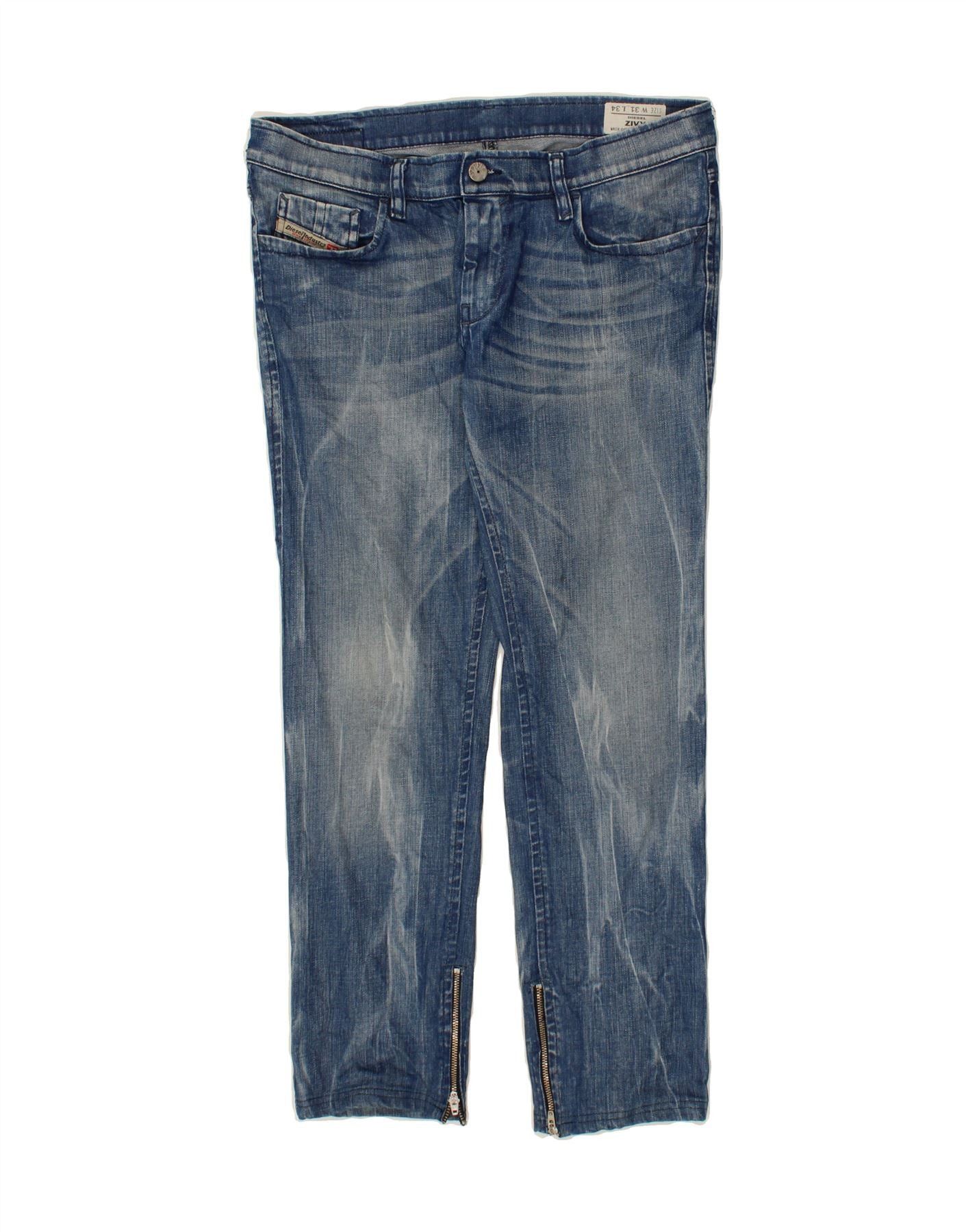 Diesel Womens Zivy Slim Jeans W31 L25 Blue Cotton Size 42" / US 20 - 1 Thumbnail