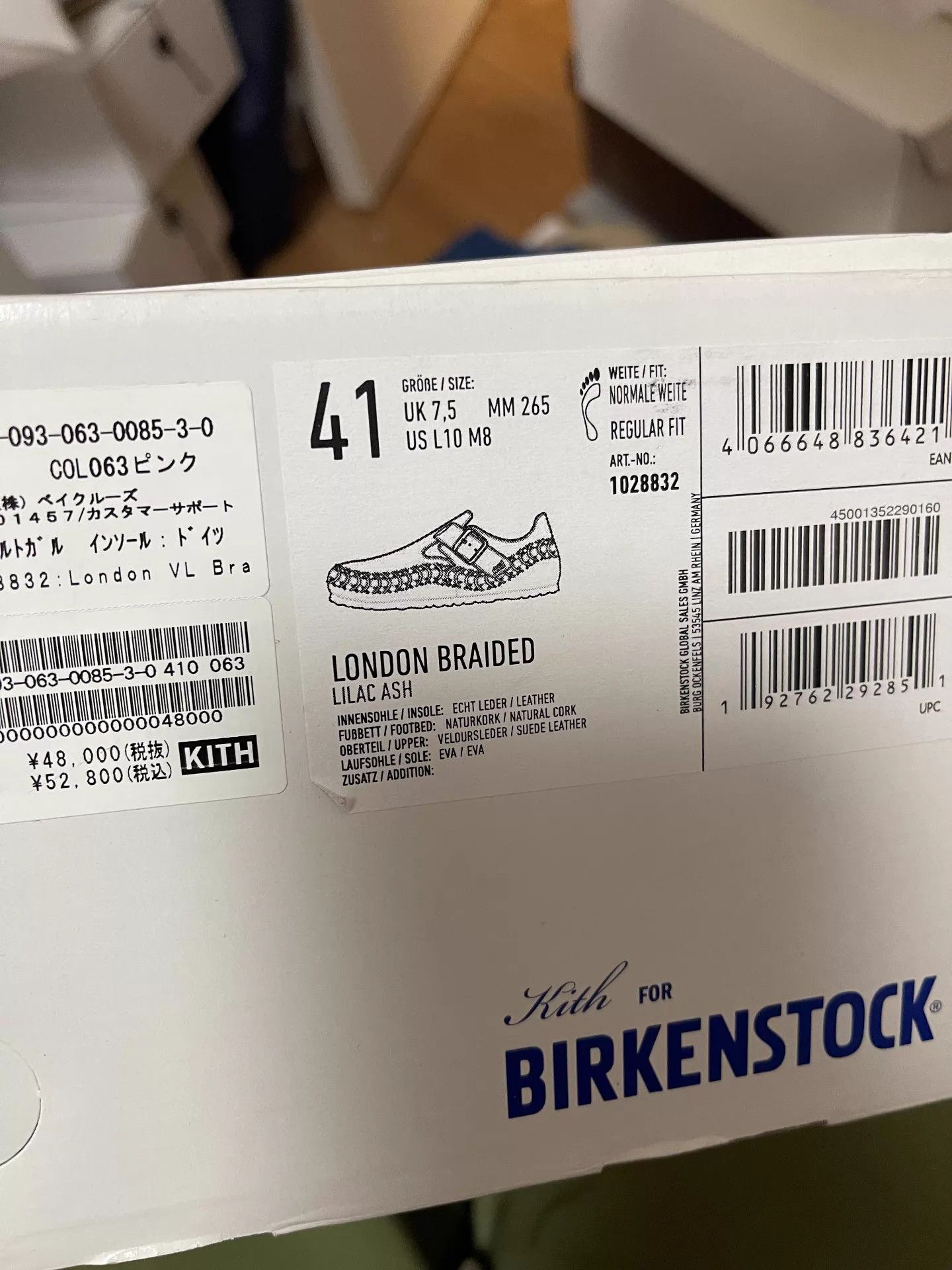 Kith KITH x BIRKENSTOCK London Braided Slipper Pink 41 Size US 8 / EU 41 - 9 Thumbnail