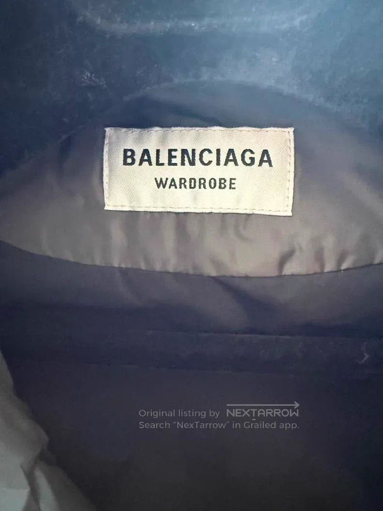 Balenciaga Balenciaga Gray double hook logo oversized down jacket Size S / US 4 / IT 40 - 5 Thumbnail