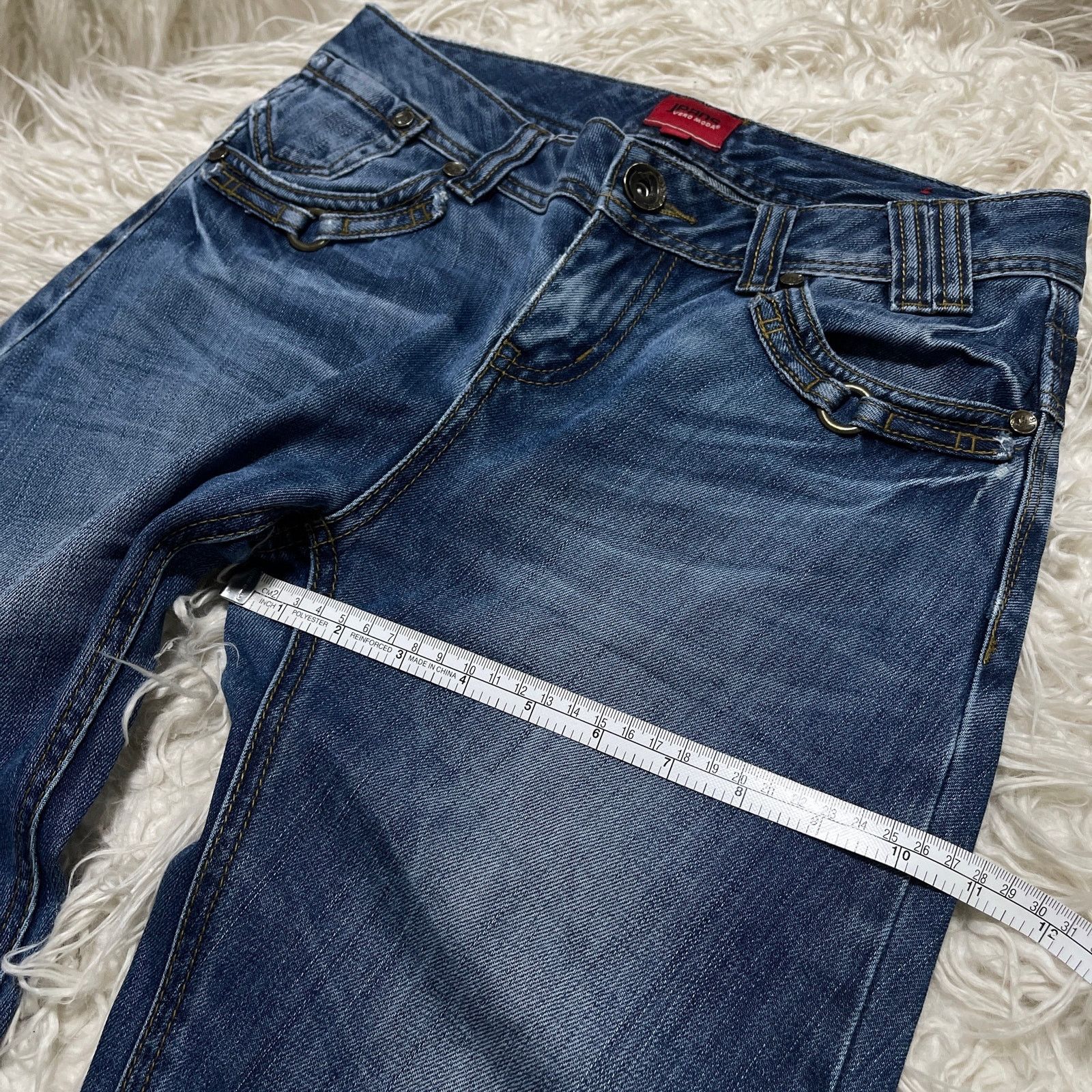 Hysteric Glamour Vintage Japanese Brand Faded Lowrise Bootcut Denim Jeans Size 30" / US 8 / IT 44 - 21 Thumbnail