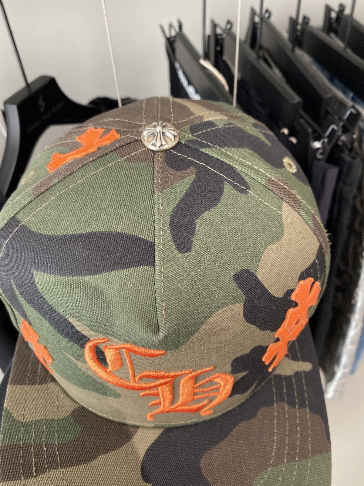 Chrome Hearts Chrome Hearts Embroidered Cross Logo Camouflage Baseball Cap Size ONE SIZE - 5 Thumbnail