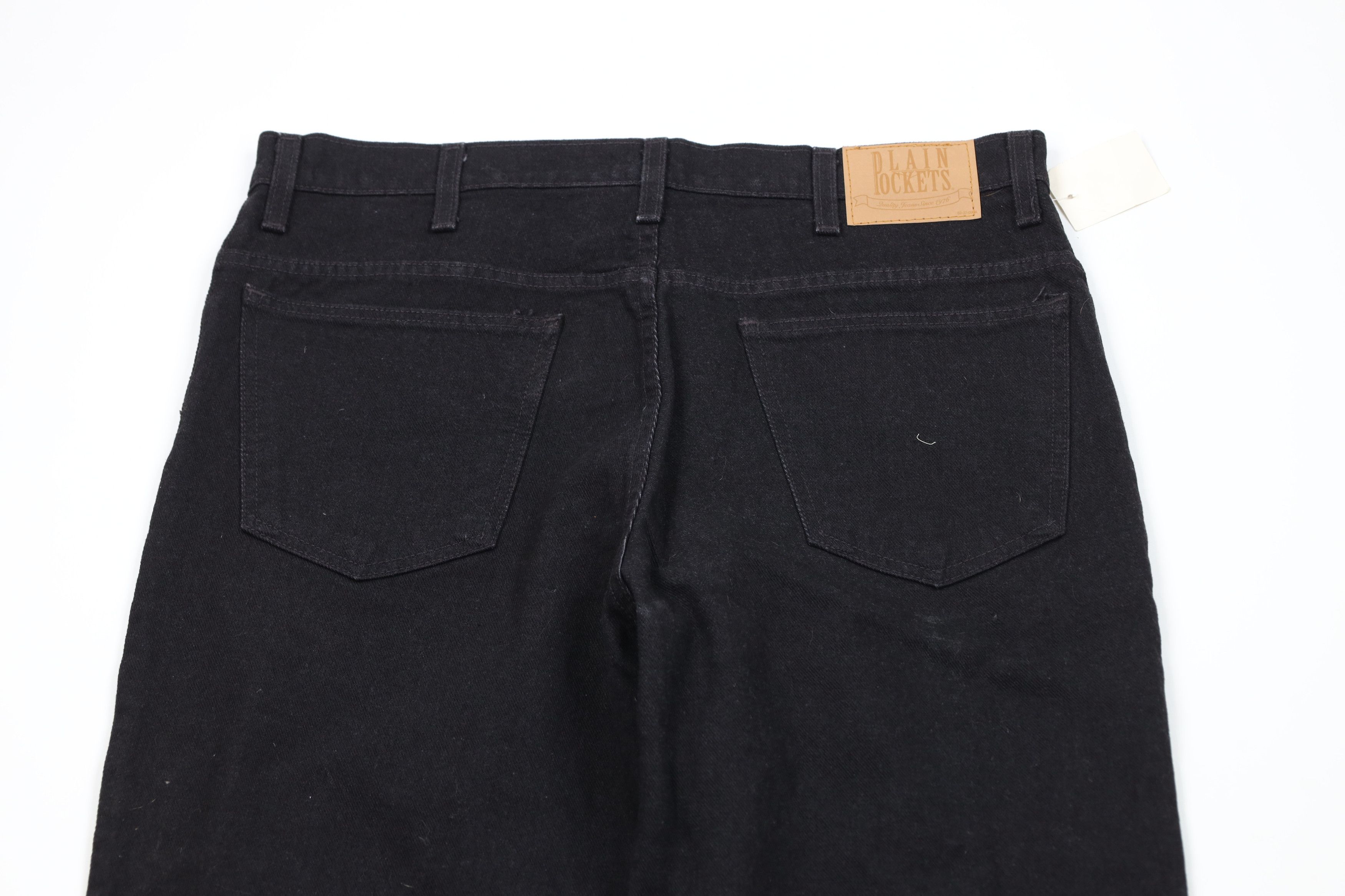 Vintage Deadstock Vintage 90s Streetwear Leg Denim Jeans Black Size US 36 / EU 52 - 9 Thumbnail