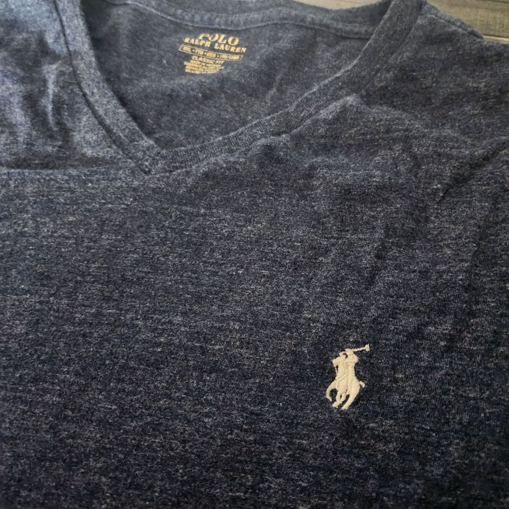 Polo Ralph Lauren Polo Ralph Lauren Sweater Mens XXL Blue Long Sleeve V-Neck Pony Preppy Pullover Knit Regular Lightweight All Seasons N/A Size US XXL / EU 58 / 5 - 2 Thumbnail