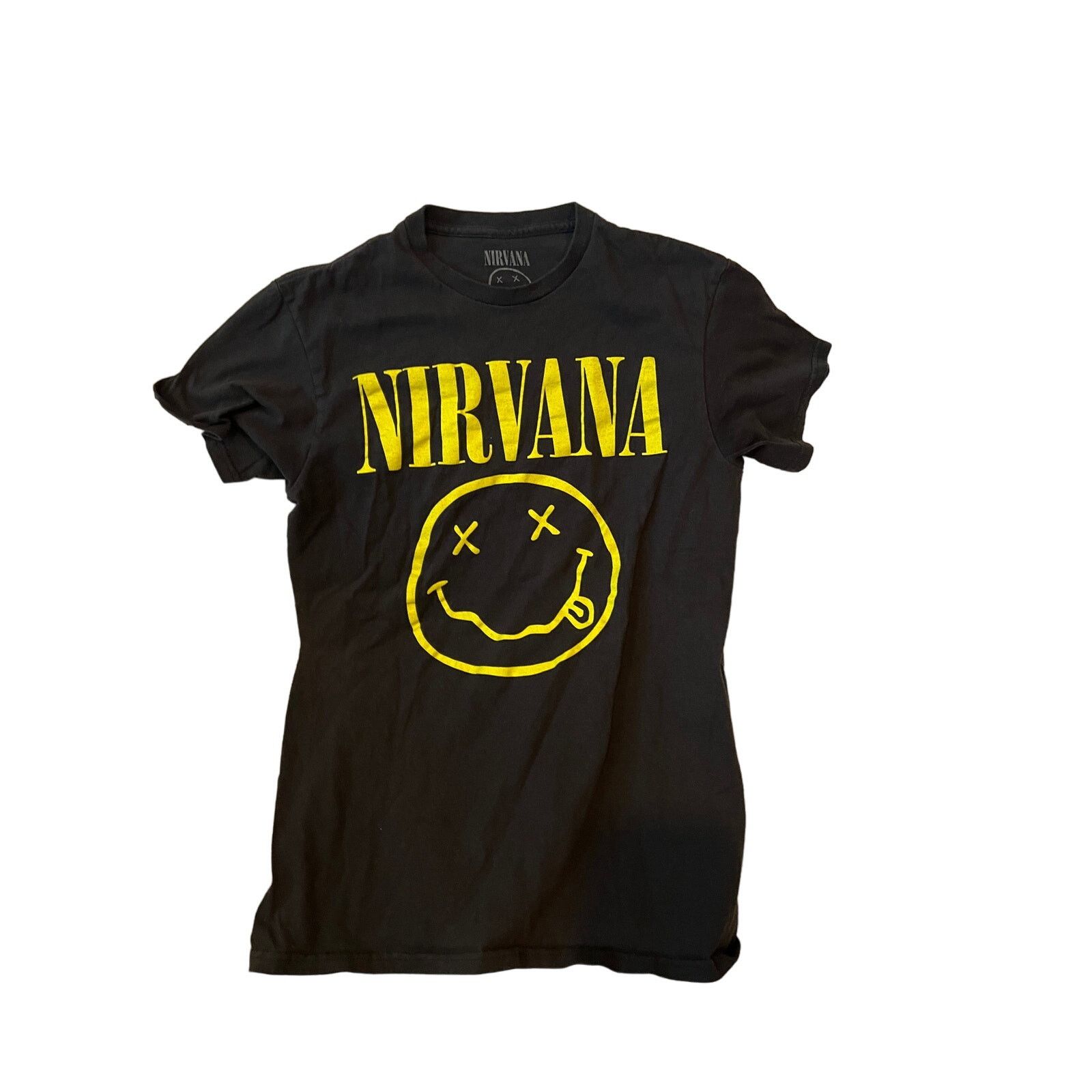 Nirvana Nirvana Smiley Black T-Shirt Mens S Size US S / EU 44-46 / 1 - 1 Thumbnail