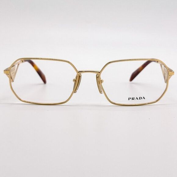 Prada NEW PRADA EYEGLASSES PRA53V 5AK1O1, PR A53V 5AK1O1 GOLD Size ONE SIZE - 3 Thumbnail