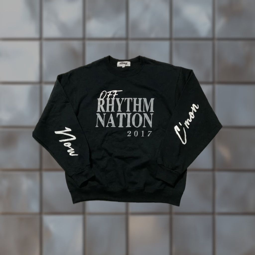 Rhythm Cloney It’s Time Black Crewneck Sweatshirt L Men Pullover 2017 Off Rhythm Nation Sz. L Black Crewneck Sweatshirt Mens Size US L / EU 52-54 / 3 - 1 Thumbnail
