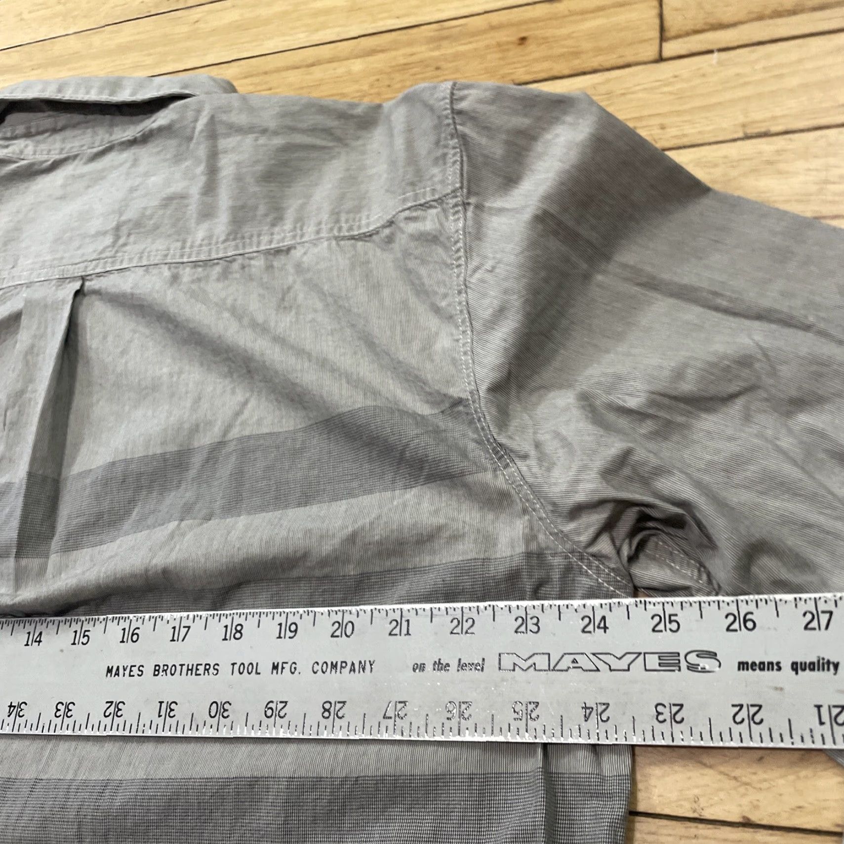 Vans VANS Shirt Men XL Gray Striped Skater SoCal Beach White Tab Button Shirt XL Reg Mens Size US XL / EU 56 / 4 - 7 Thumbnail