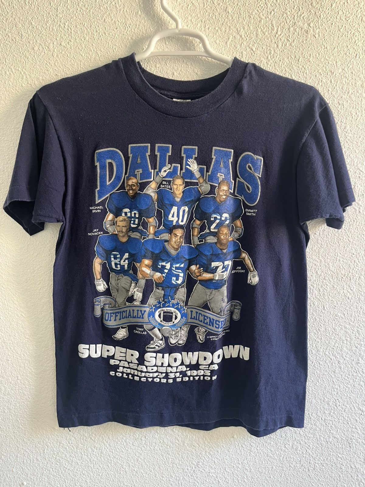 Fruit Of The Loom 90's Vintage DALLAS COWBOYS T-Shirt COLLECTORS EDITION Size US M / EU 48-50 / 2 - 1 Thumbnail