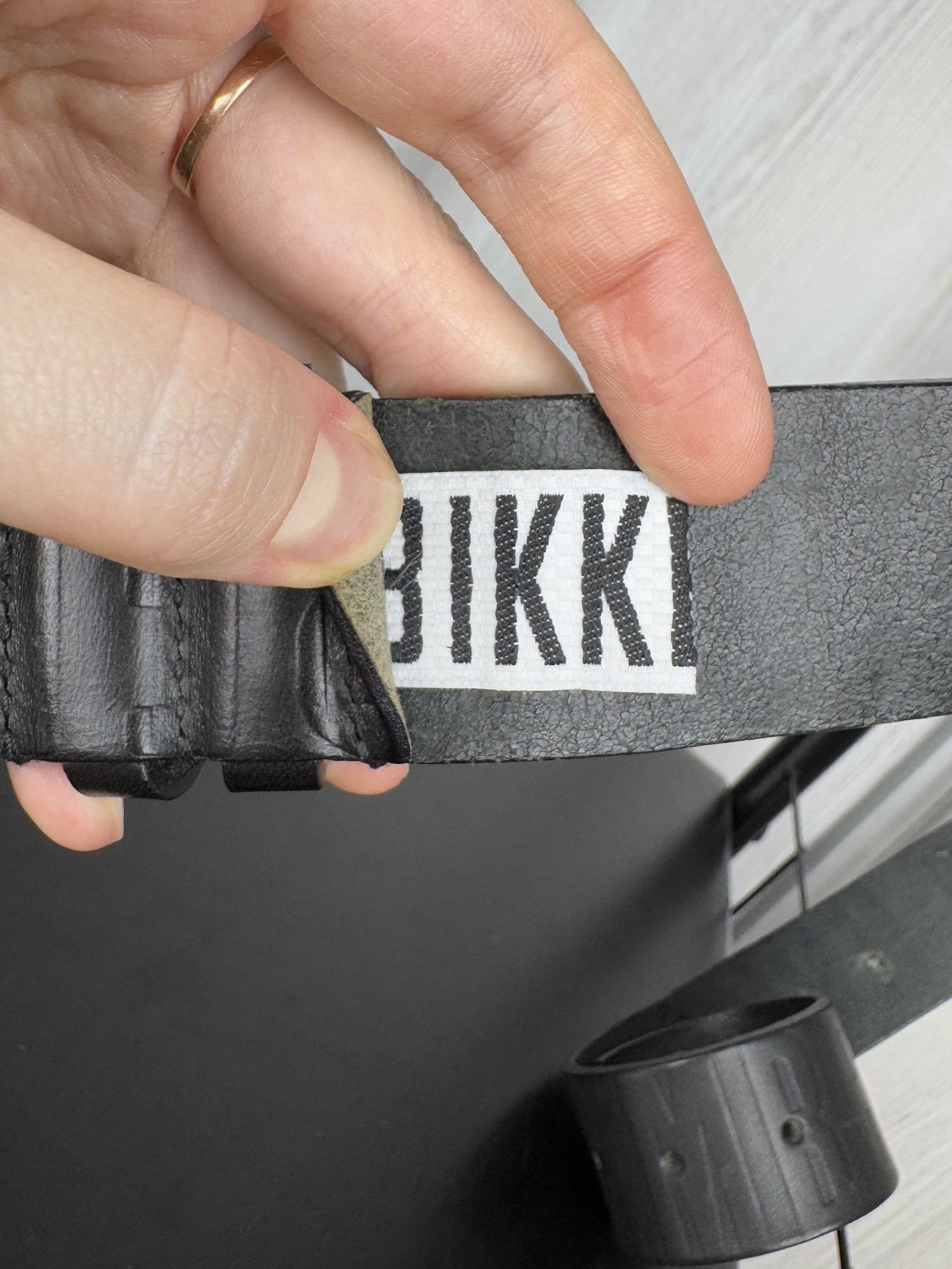 Dirk Bikkembergs Bikkembergs Dirk DB black monogram logo leather belt Size ONE SIZE - 8 Thumbnail
