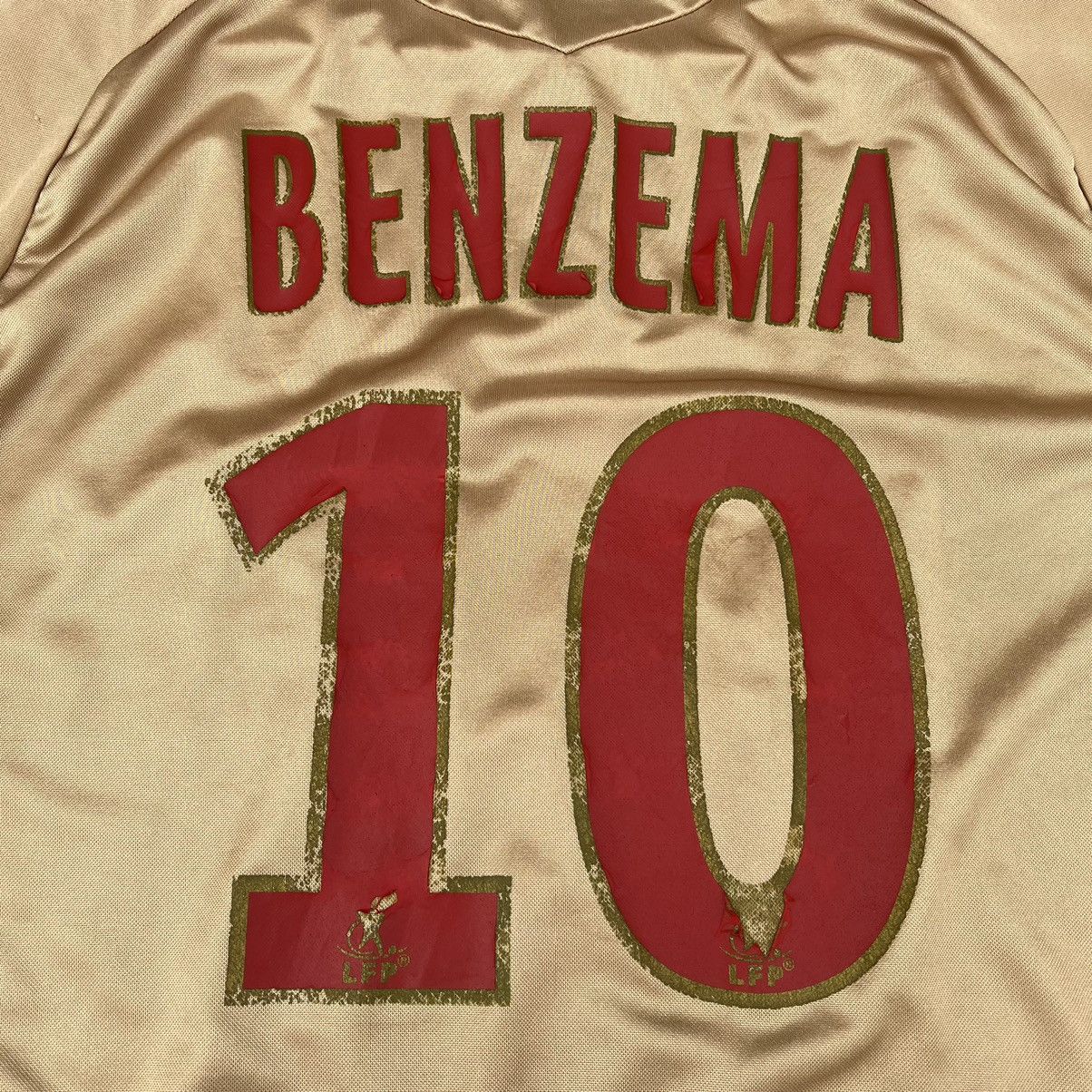 Vintage 2007-08 OLYMPIQUE LYONNAIS AWAY JERSEY (#10 BENZEMA Size US M / EU 48-50 / 2 - 15 Thumbnail