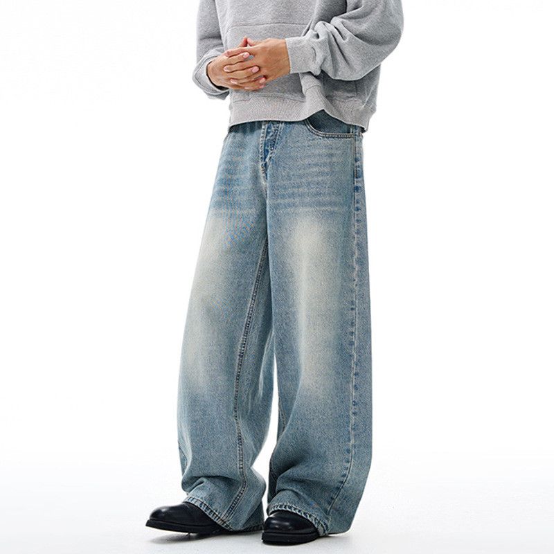 Jean Men's vintage punk washed distressed scimitar jeans y2k Size US 32 / EU 48 - 3 Thumbnail