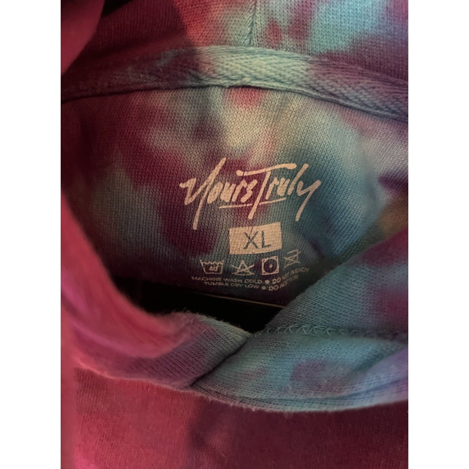 Vintage Jhene Aiko x Phora Womens Tie Dye Pullover Hoodie Take Me Away XL Pullover Hoodie Blue Womens Tie Dye Take Me Away XL Hoodie Size XL / US 12-14 / IT 48-50 - 3 Thumbnail