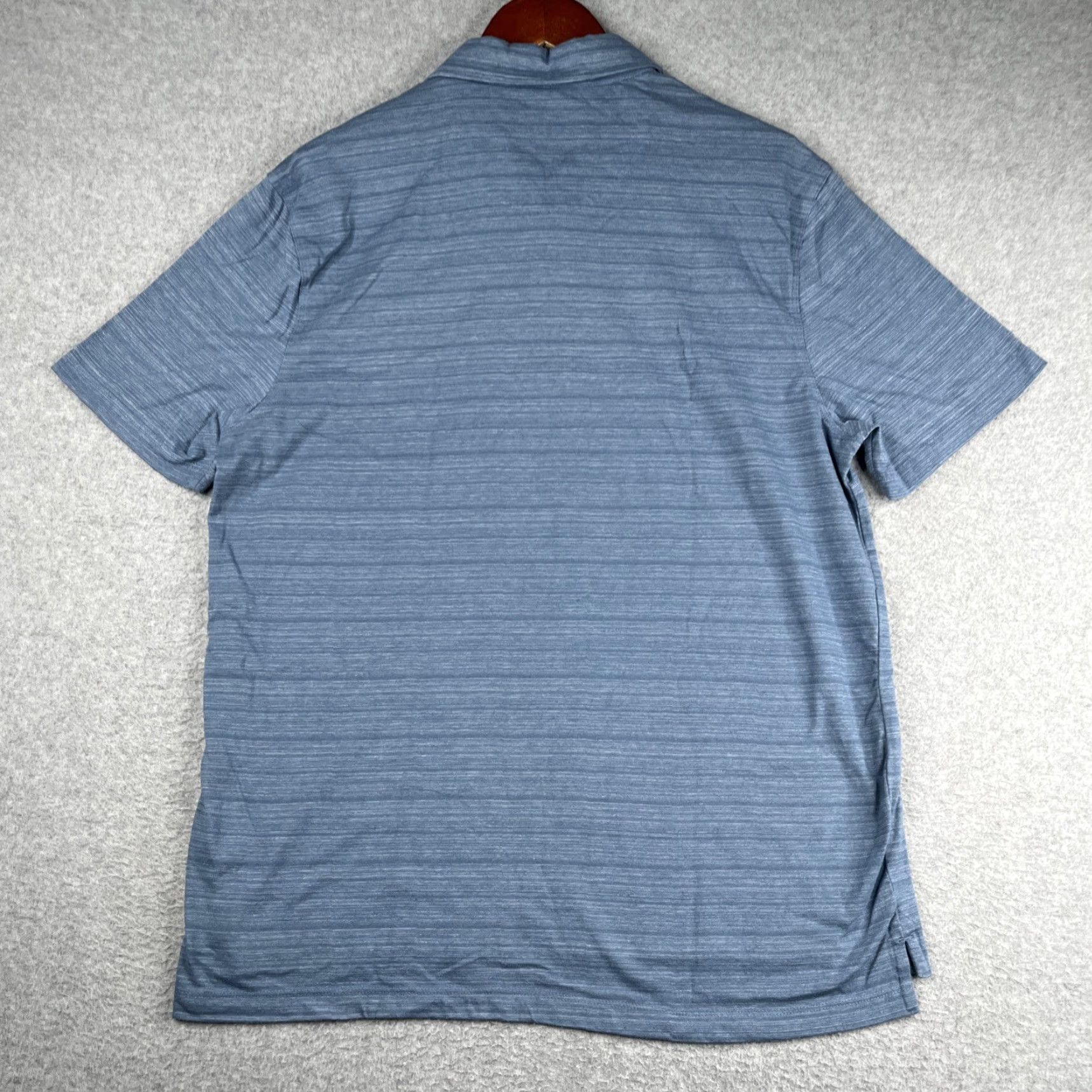 English Laundry English Laundry Polo Shirt Large Blue Heather Striped Casual Pocket Mens Shirt Size US L / EU 52-54 / 3 - 7 Thumbnail