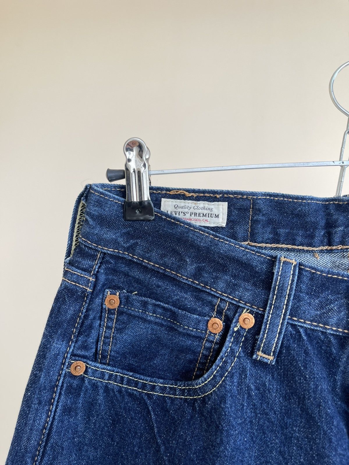 Levi's Premium 501 Straight Regular Fit 5 Pocket Denim Jeans 28x30 Size US 28 / EU 44 - 4 Thumbnail