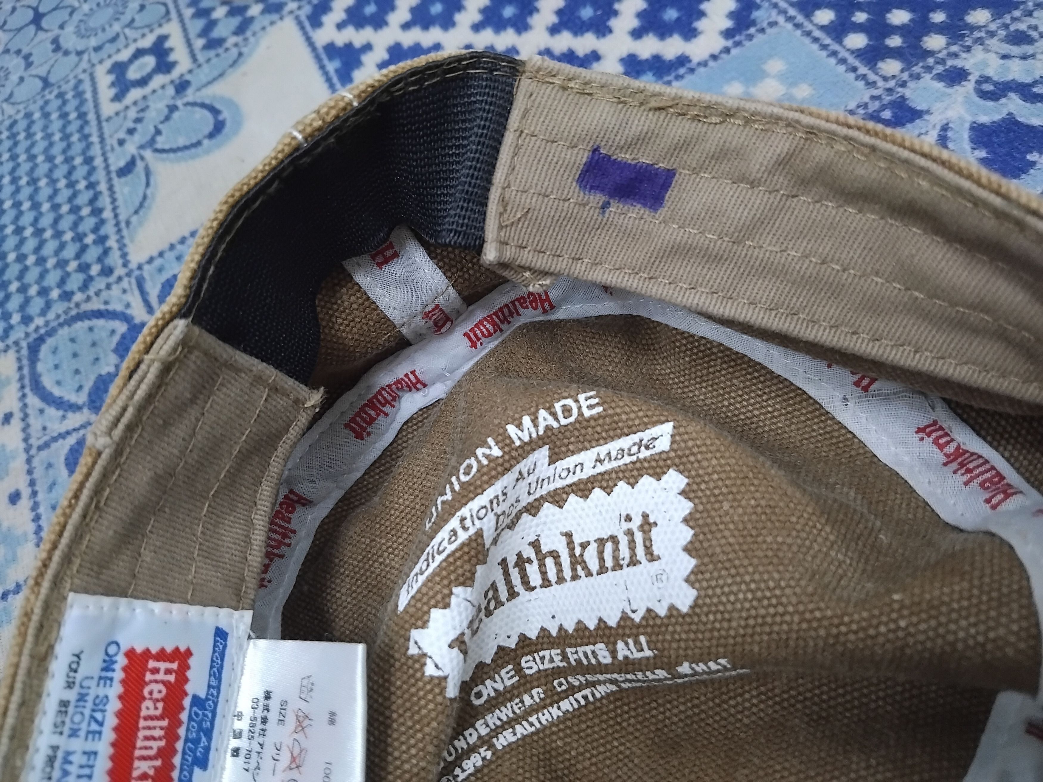 Japanese Brand 💥Healthknit union made brown cap Size ONE SIZE - 3 Thumbnail