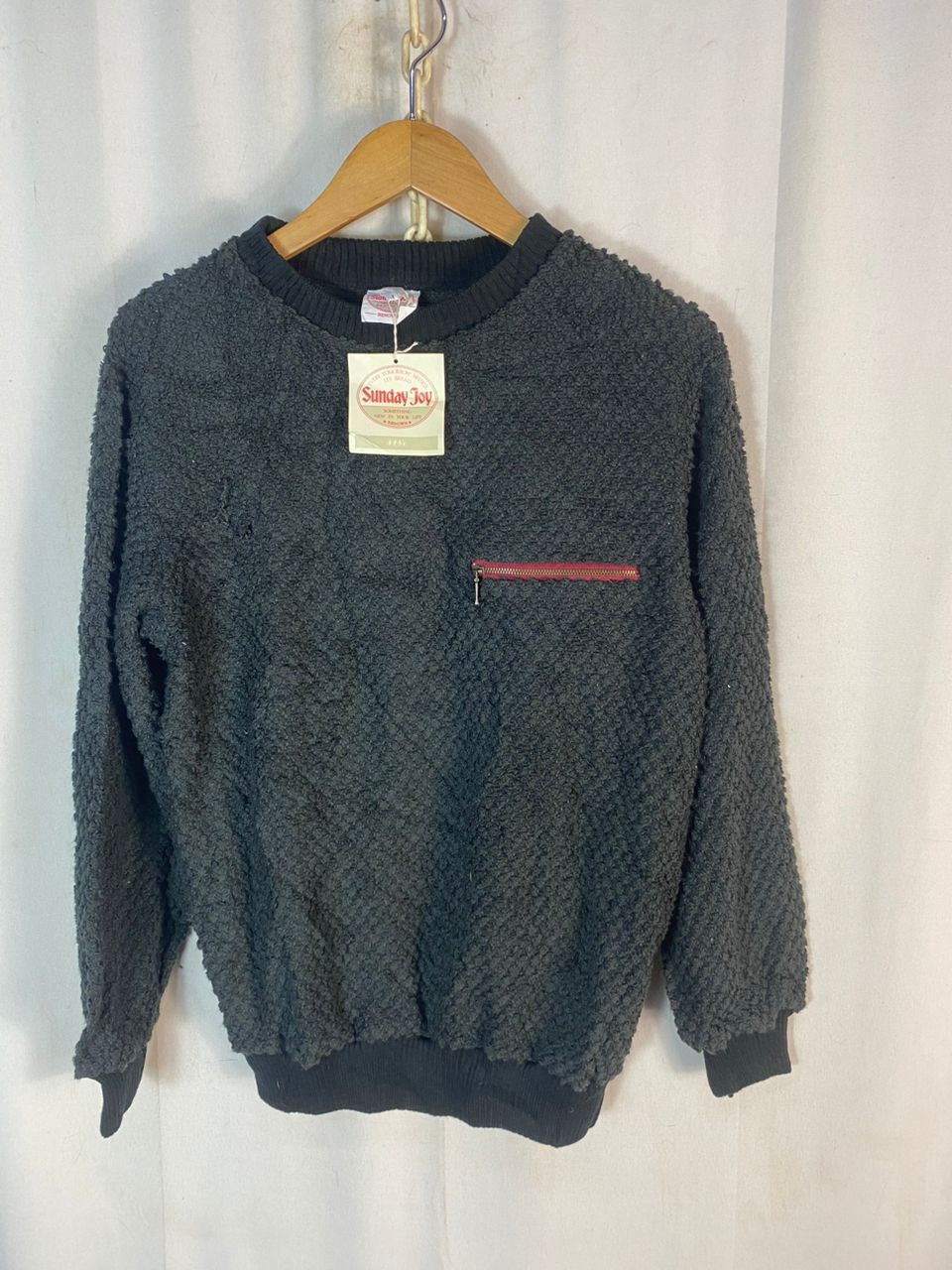 Japanese Brand Vintage Sunday joy knit sweatshirt Size US S / EU 44-46 / 1 - 1 Thumbnail