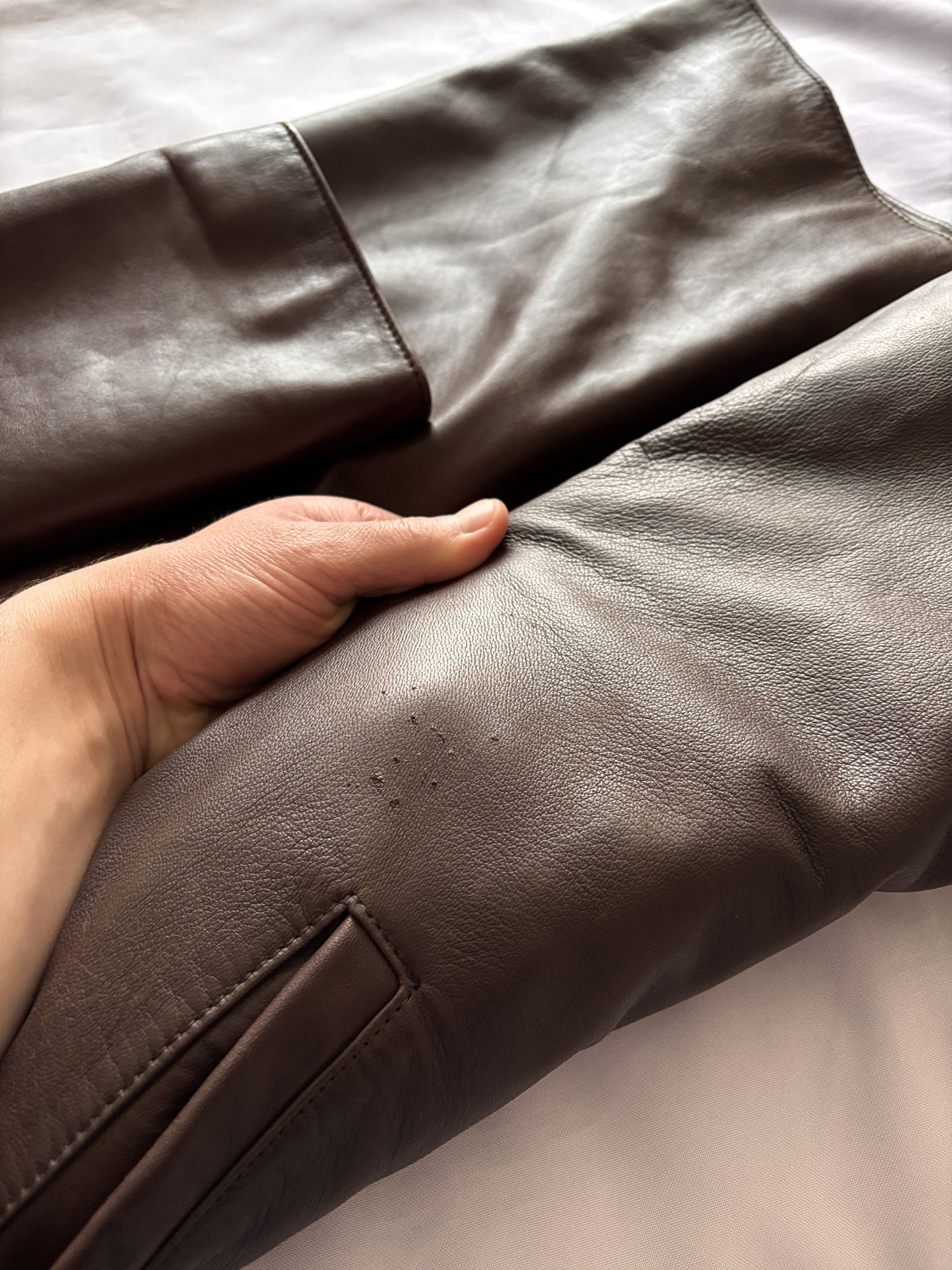 Strellson Strellson Vintage Leather Long Coat Jacket Size 50 Size US L / EU 52-54 / 3 - 21 Thumbnail