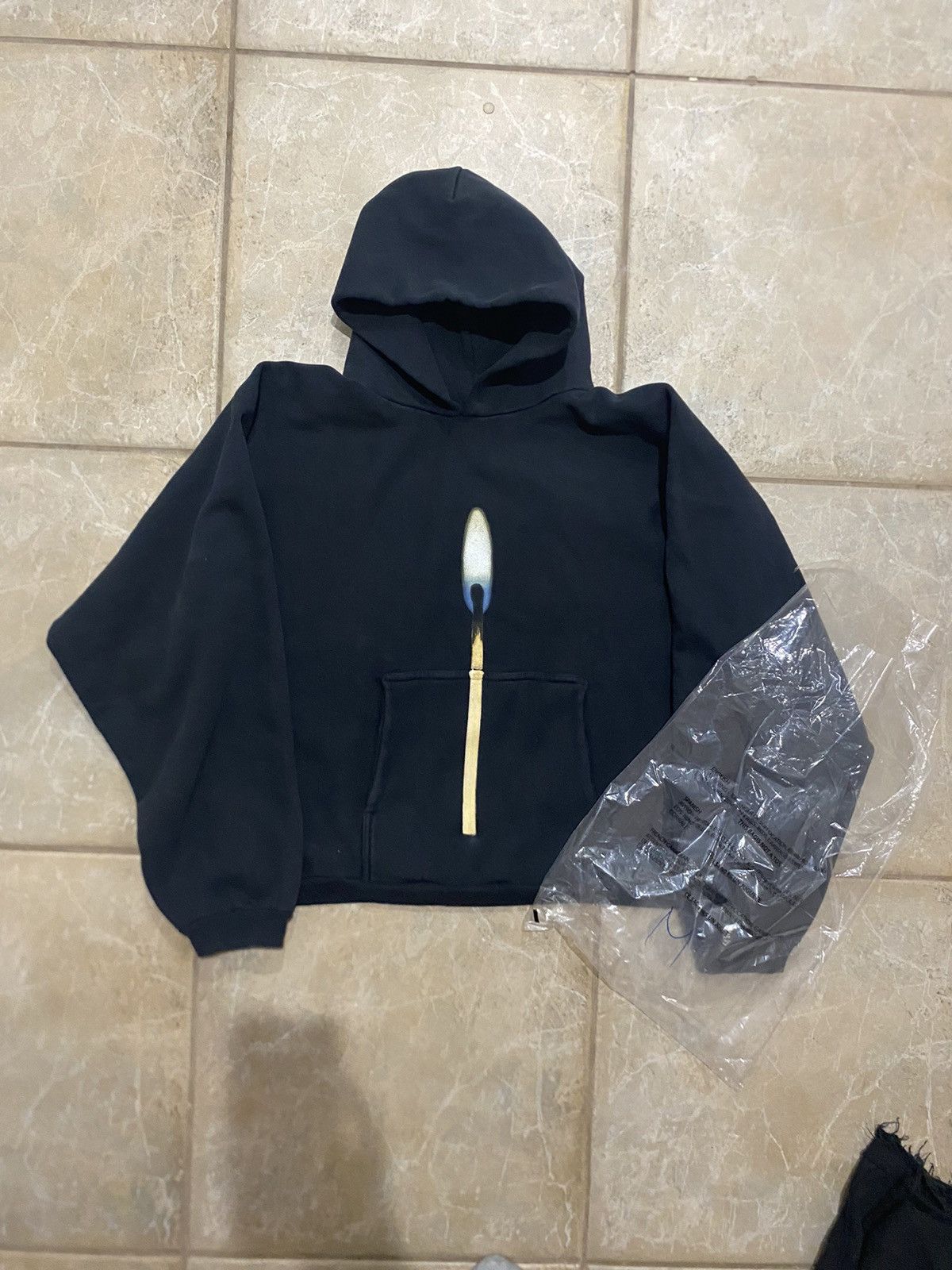 [レア]Donda 2 Lit Match Hoodie & T-shirts Kanye West DONDA 2 Lit Match Hoodie Black Men's - US