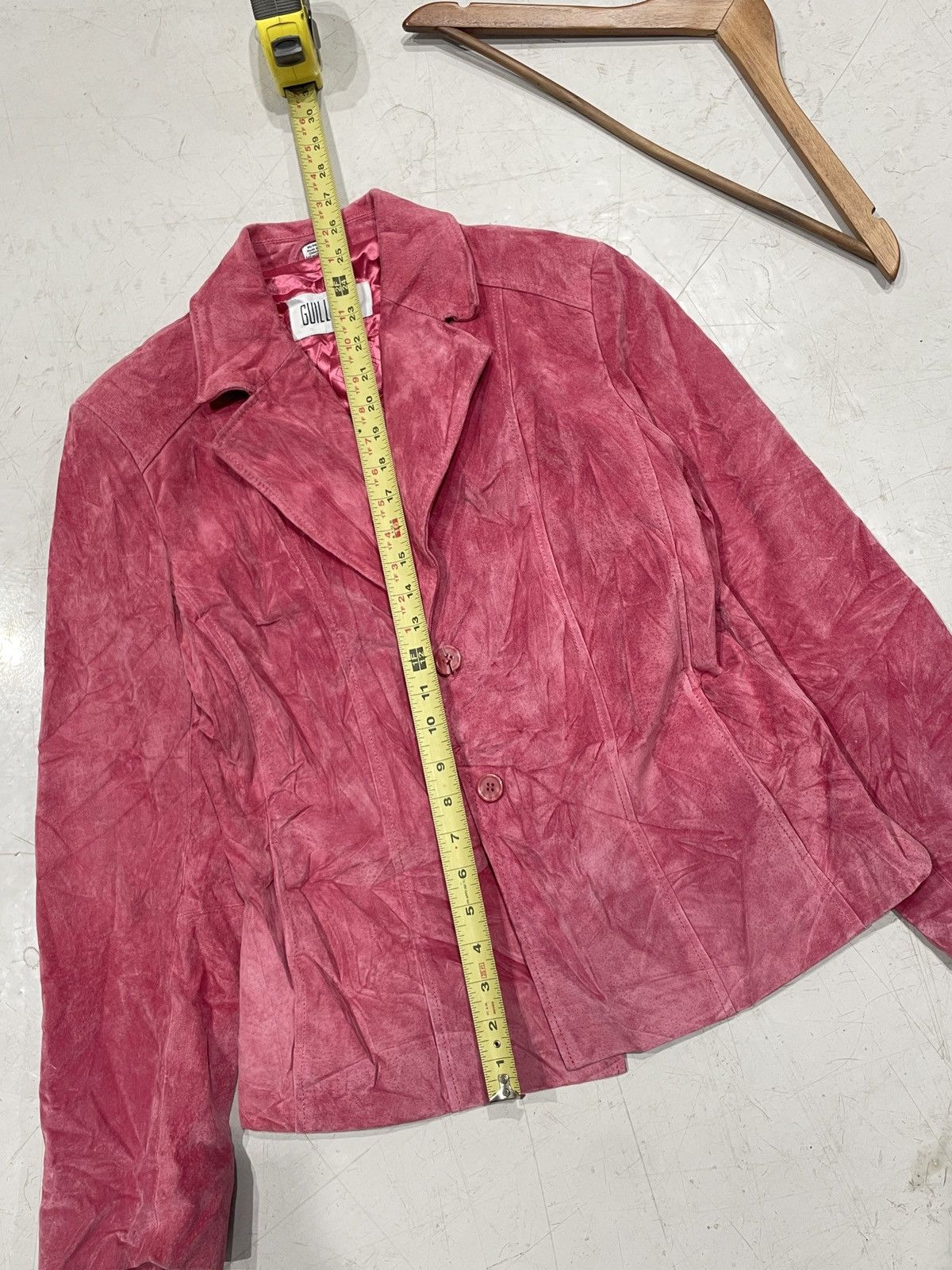 Danier × Vintage Pink Fitted Suede Guillaume Jacket Size M / US 6-8 / IT 42-44 - 7 Thumbnail
