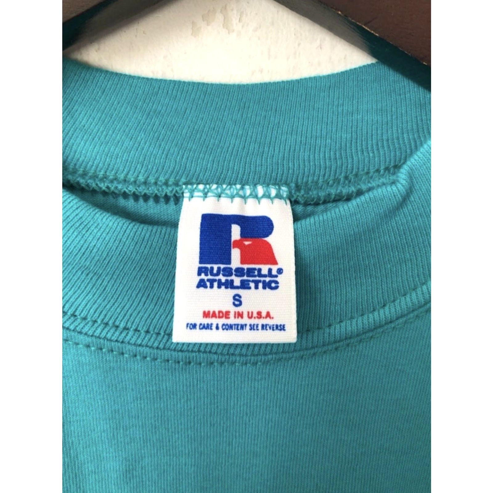 Russell Athletic VINTAGE Russell Athletic T-Shirt Mens S Crew Neck 90s Deadstock USA Made Blue Size US S / EU 44-46 / 1 - 4 Thumbnail