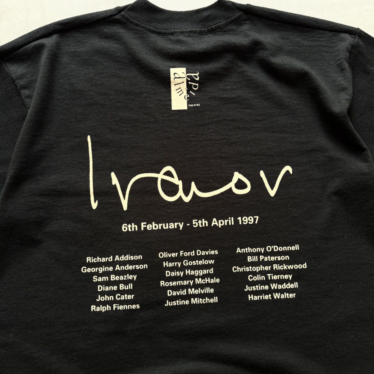 Band Tees 1997 Chekhov “Ivanov” Almeida Theatre Ralph Fiennes T-Shirt Size US M / EU 48-50 / 2 - 3 Thumbnail