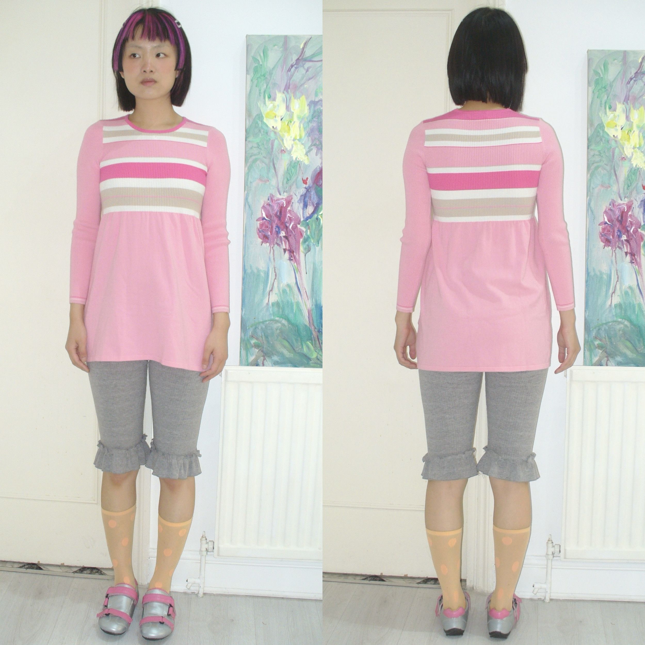 Courreges Pink vintage Courrèges long sweater top Size S / US 4 / IT 40 - 4 Thumbnail