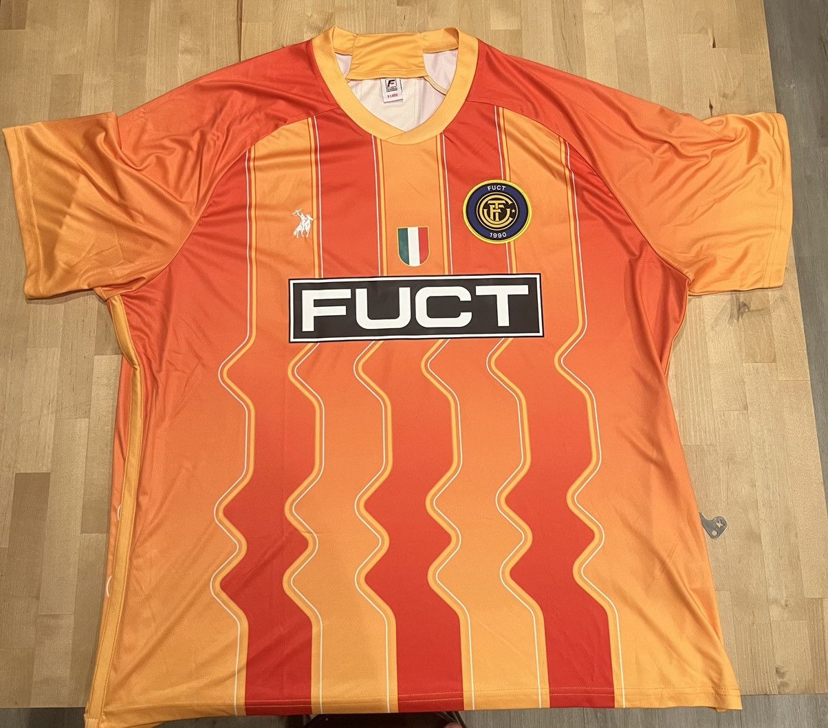 image of Fuct Futbol Jersey in Orange, Men's (Size XL)