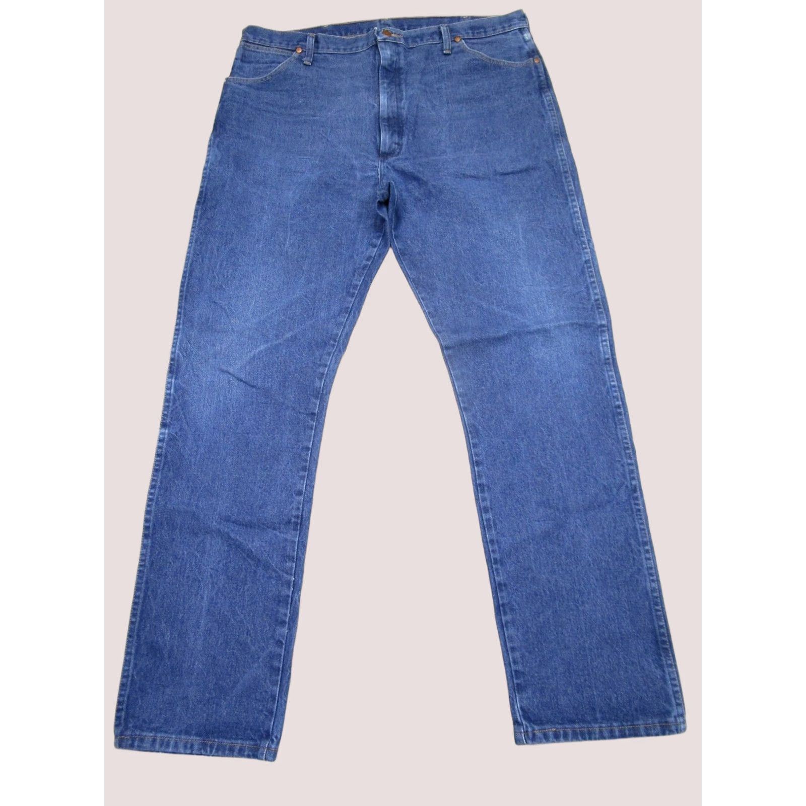 Wrangler Wrangler Jeans Mens 42x34 Blue Cowboy Cut Original Fit Western Pants Dark Wash Size US 42 / EU 58 - 1 Thumbnail