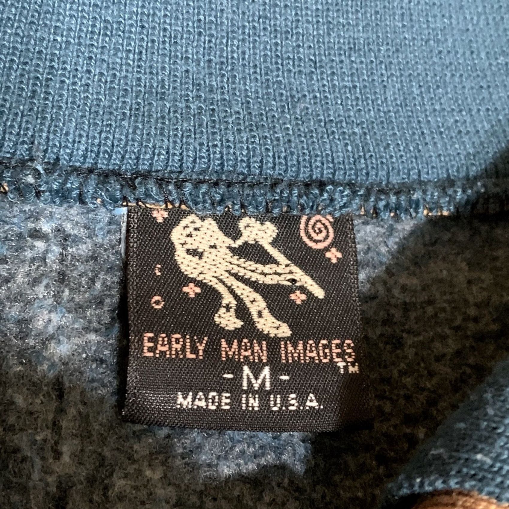 Vintage VINTAGE Bar Harbor Maine USA 90s Collared Sweatshirt Pullover Spell Out M Blue Cotton Blend Mens Size M / US 6-8 / IT 42-44 - 7 Thumbnail