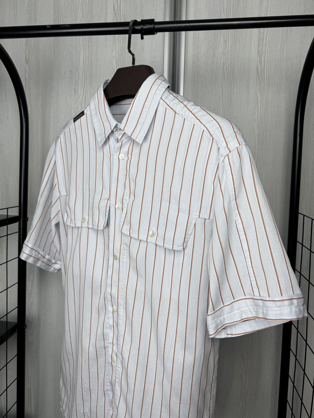 Dolce & Gabbana Dolce & Gabbana blue pinstripe short sleeve 2 pockets shirt Size US M / EU 48-50 / 2 - 5 Thumbnail
