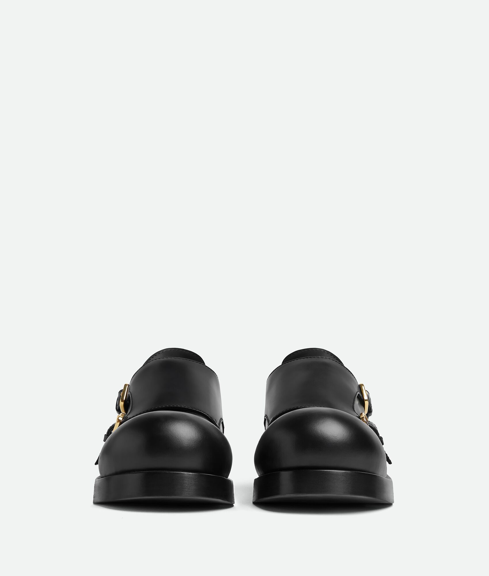 Bottega Veneta o1w1db10825 Helium Monk Strap Loafers in Black Size US 5.5 / EU 38 - 5 Thumbnail
