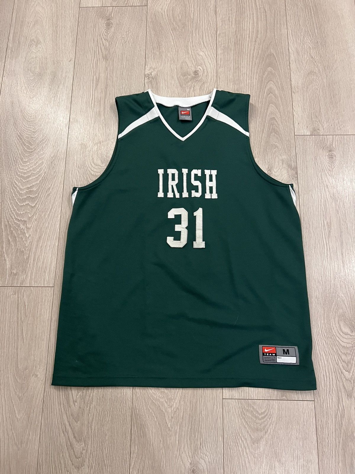 Nike × Vintage Vintage Nike Notre Dame Fighting Irish Basketball Jersey Y2K Size US M / EU 48-50 / 2 - 2 Thumbnail