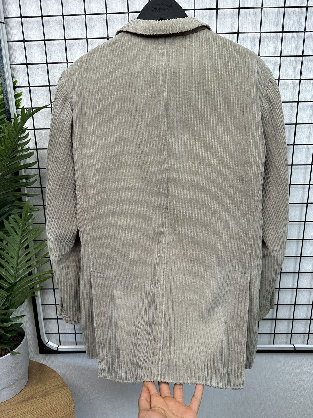 Pal Zileri Pal Zileri Men 50 Blazer Beige 100% Cotton vintage Size 50R - 19 Thumbnail