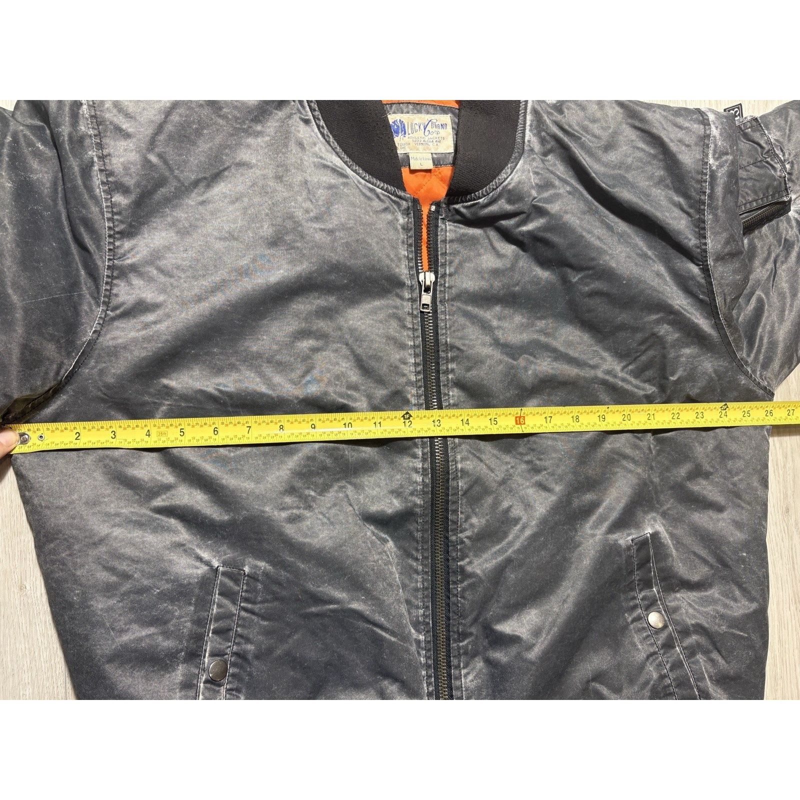 Lucky Brand Lucky Brand MA1 Flight Bomber Jacket Washed Military L Size US L / EU 52-54 / 3 - 19 Thumbnail