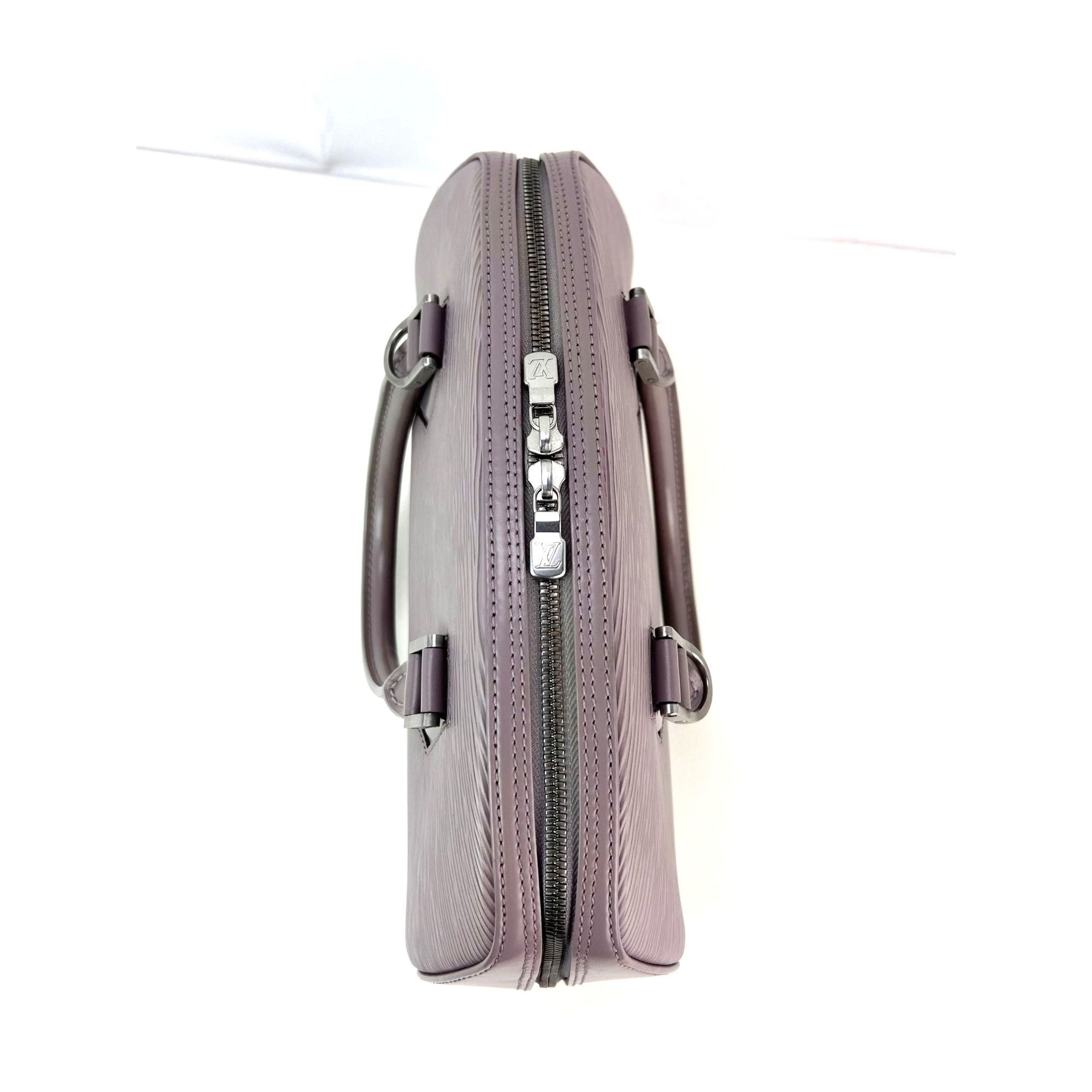 Louis Vuitton LOUIS VUITTON Epi Jasmin Grey Leather Hand Bag Size ONE SIZE - 11 Thumbnail